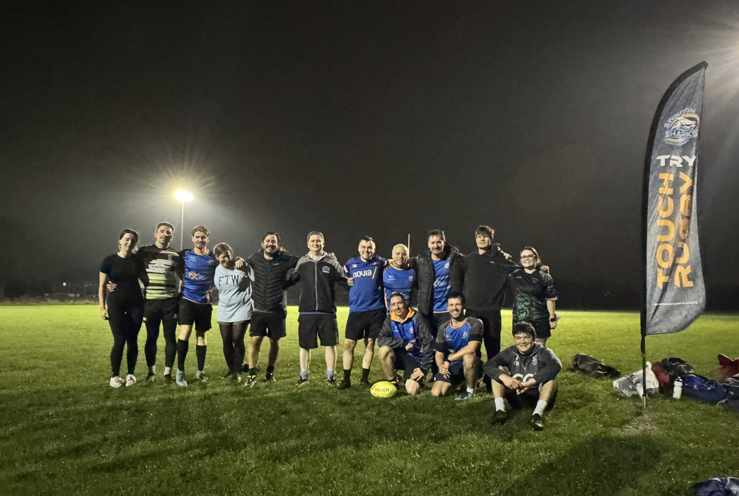 Friday night training under the floodlights in Swindon